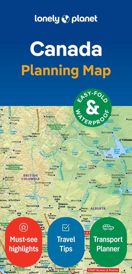 Lonely Planet Planning Map: Canada, Lonely Planet (2nd ed. Apr. 24)