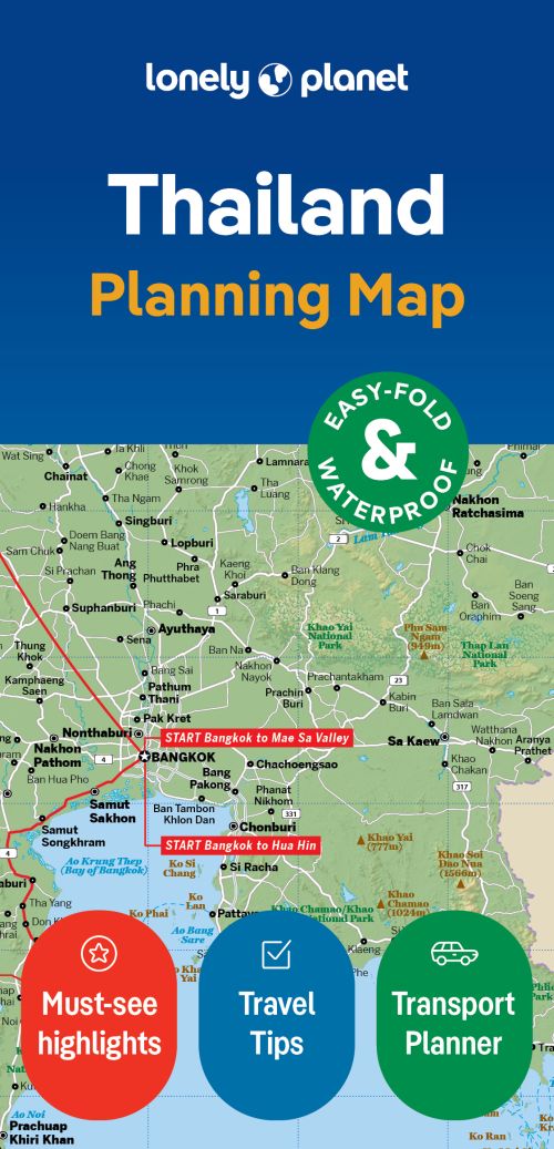 Lonely Planet Planning Map: Thailand (2nd ed. Apr. 24)