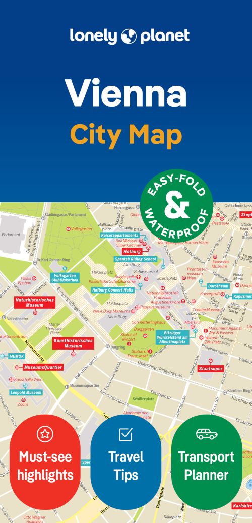 Vienna City Map, Lonely Planet (2nd ed. June 24)