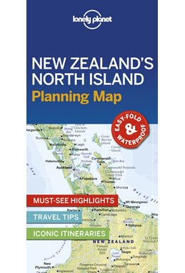 Lonely Planet Planning Map: New Zealand's North Island (1st ed. Dec. 19)