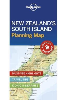 Lonely Planet Planning Map: New Zealand's South Island (1st ed. Dec. 19)