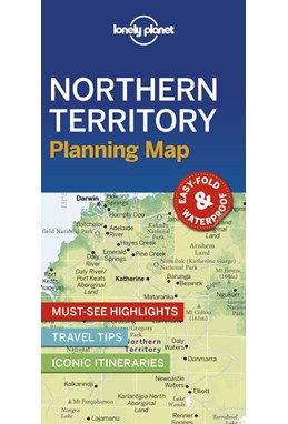 Lonely Planet Planning Map: Northern Territory (1st ed. Nov. 2019)