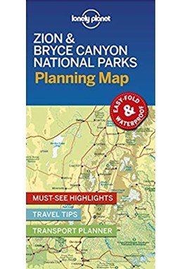 Lonely Planet Planning Map: Zion & Bryce Canyon National Parks (1st ed. Mar. 19)