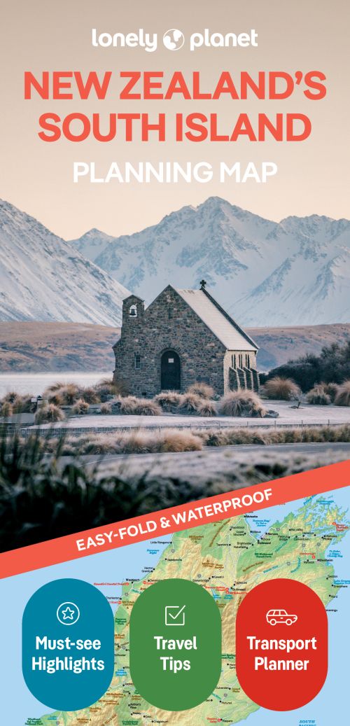 Lonely Planet Planning Map: New Zealand's South Island (2nd ed. Sep. 25)