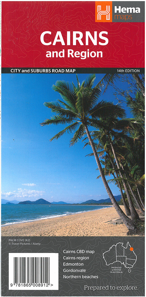 Cairns and Region, Hema City and Suburbs Road Map