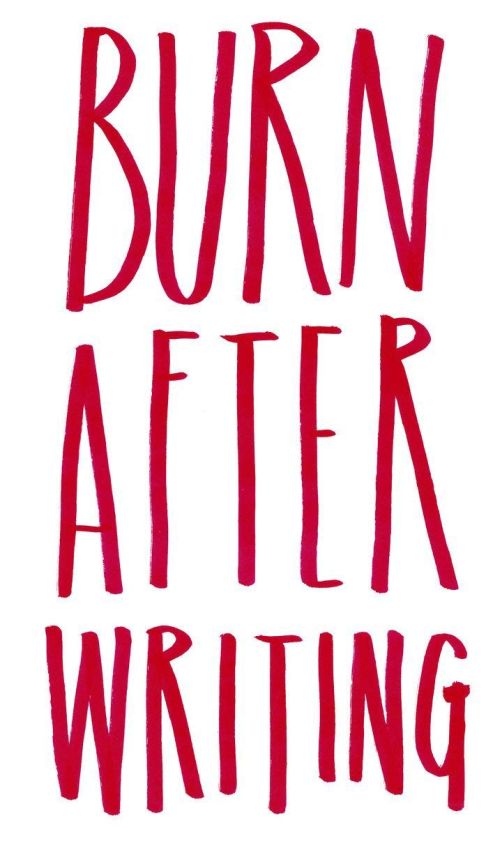 Burn after writing (PB)