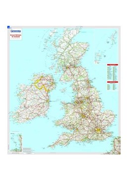 Great Britain & Ireland, Michelin 713 (plano/lamineret 15713) 1:1 mill.