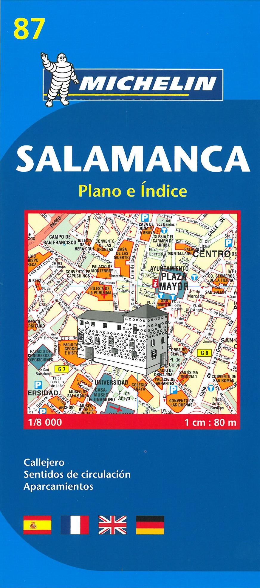 Salamanca, Michelin 87 1:8.000