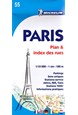 Paris Plan & Index des rues*, Michelin 55