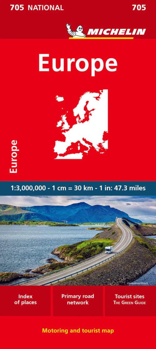 Europe, Michelin National Map 705