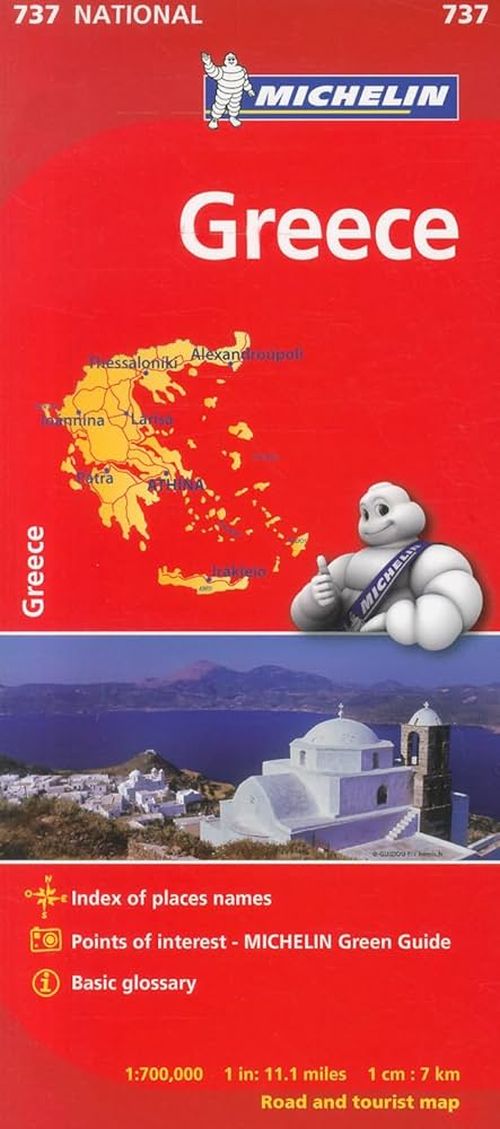Greece, Michelin National Map 737