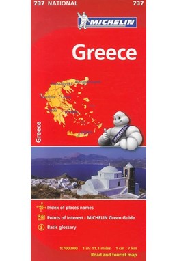 Greece, Michelin National Map 737