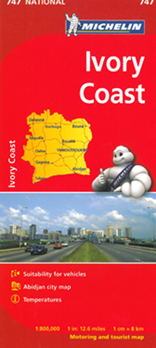 Michelin Africa blad 747: Ivory Coast