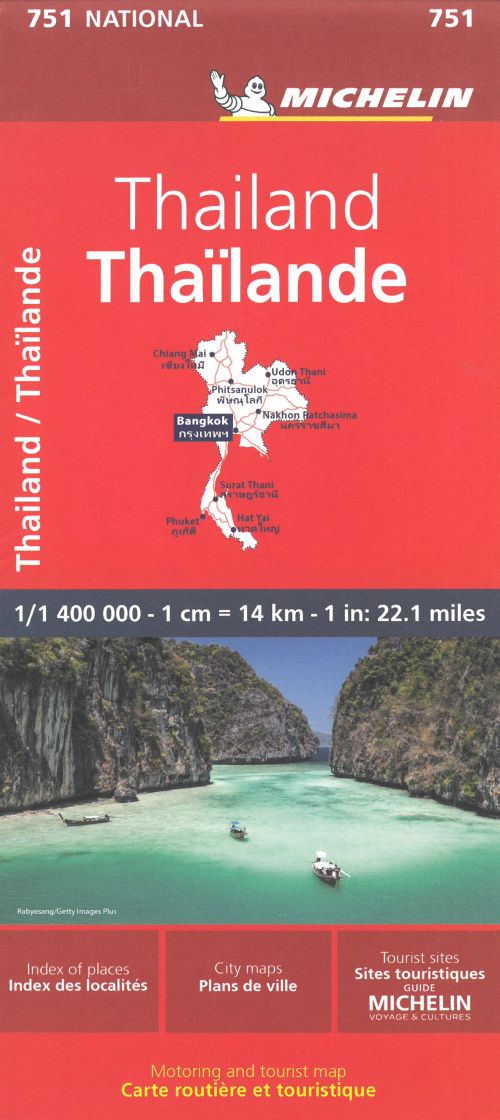 Thailand, Michelin National Map 751