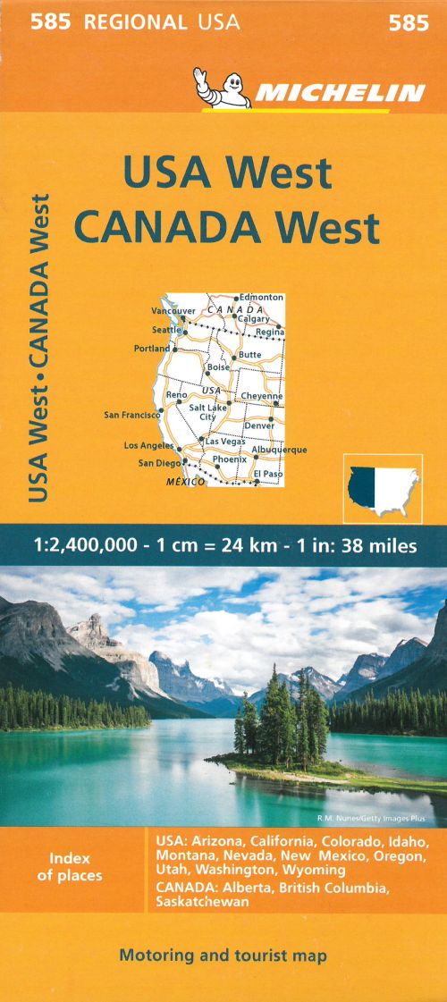 Michelin USA blad 585: USA West & Canada West