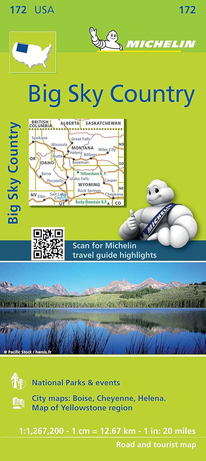 Michelin USA Zoom 172: Big Sky Countries : Idaho, Montana, Wyoming