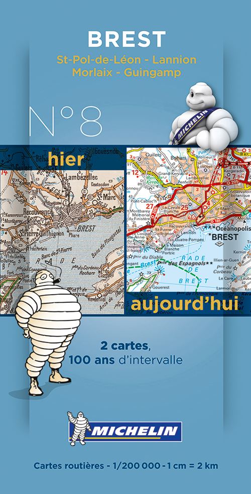Michelin France Centenary Map 08: Brest : St-Pol-de-Leon - Lannion, Morlaix - Guingamp