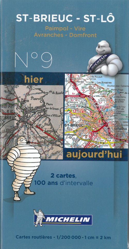 Michelin France Centenary Map 09: Saint Brieuc - Saint-Lô : Paimpol - Vire, Avranches - Domfront