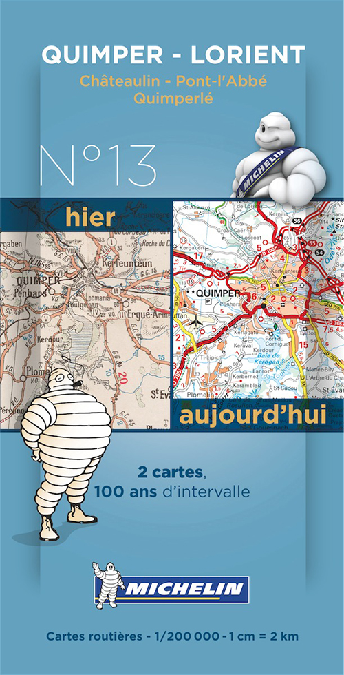 Michelin France Centenary Map 13: Quimper - Lorient : Châteaulin - Pont-l'Abbe - Quimperle