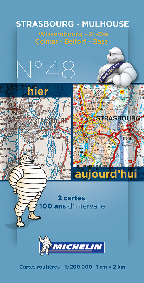 Michelin France Centenary Map 48: Strasbourg - Mulhouse : Wissembourg - St.Die, Colmar - Belfort - Basel