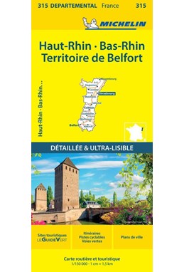 France blad 315: Bas Rhin, Haut Rhin, Territoire de Belfort