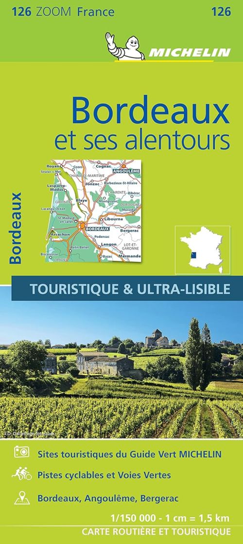 Bordeaux & surrounding areas, Michelin Zoom 126