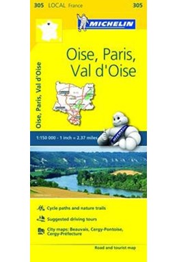 France blad 305: Oise, Paris, Val-D´Oise 1:150.000