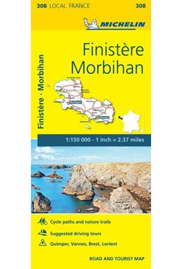 France blad 308: Finistere, Moribihan 1:150.000