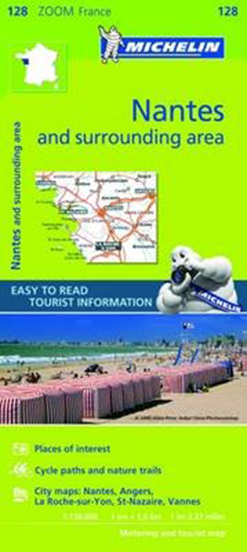 Nantes & Surrounding Areas, Michelin Zoom 128
