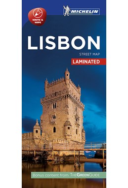 Lisbon Street Map Laminated