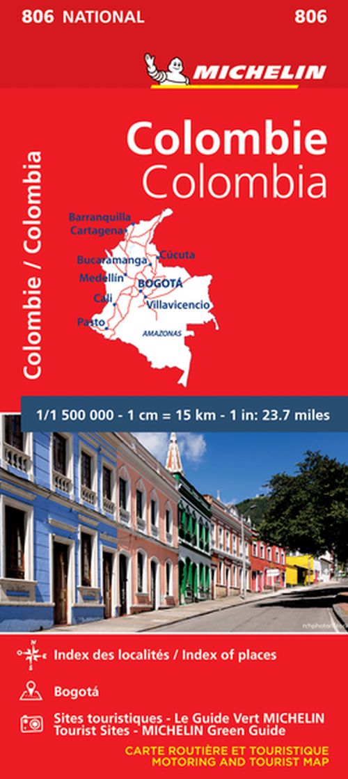 Colombia, Michelin National Map 806