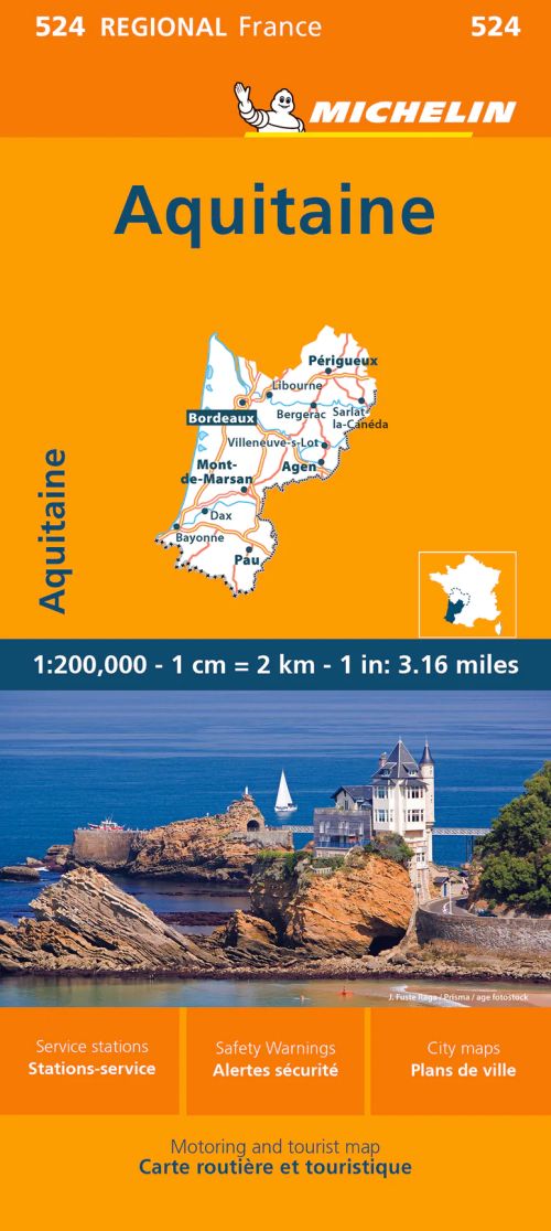 Michelin France blad 524: Aquitaine