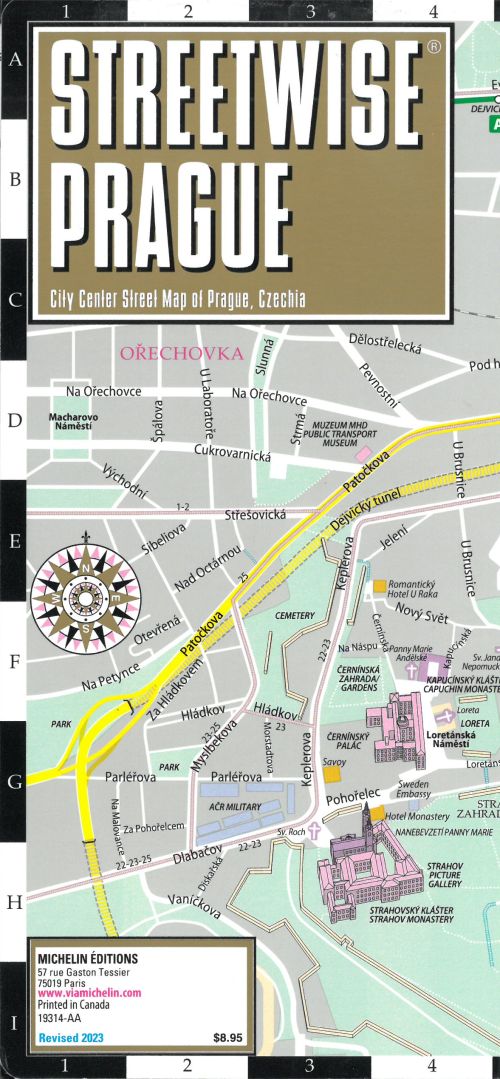 Prague Streetwise Map (Laminated)