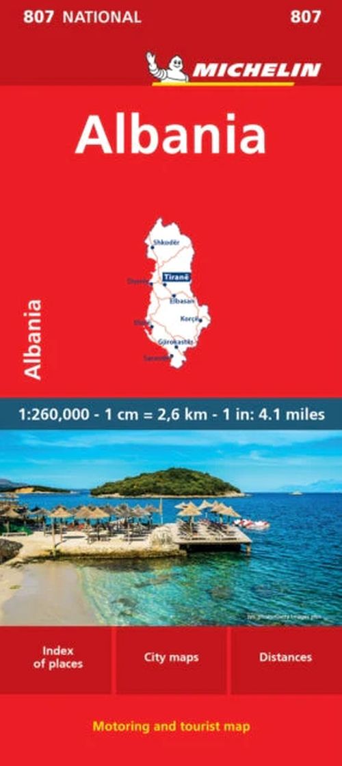 Albania, Michelin National Map 807