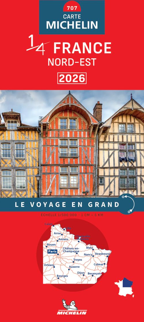 France Northeastern 2026, Michelin National Map 707