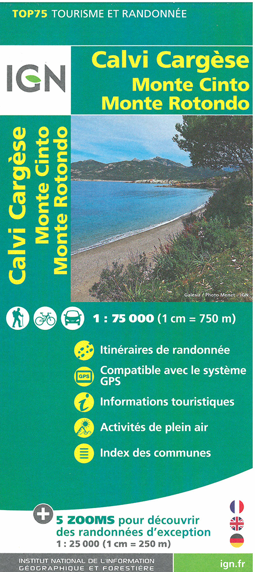 TOP75: 75029 Calvi - Cargesse - Mt Cinto - Mte Rotondo