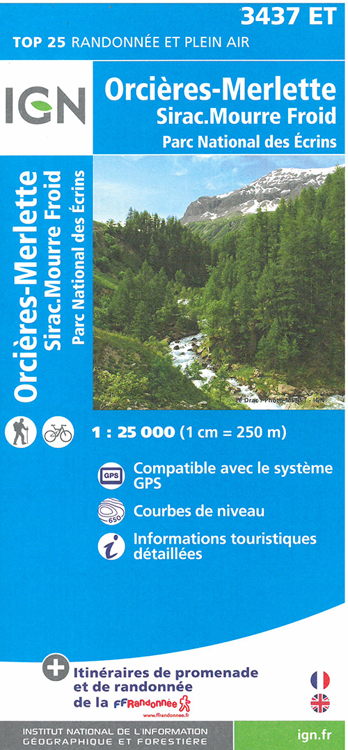 TOP25: 3437ET Orcières-Merlette - Sirac - Mourre Froid, Parc Natioal des Ecrins