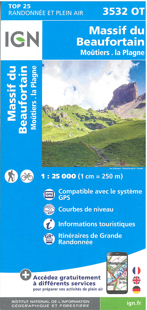 TOP25: 3532OT Massif du Beaufortin - Moûtiers - La Plagne