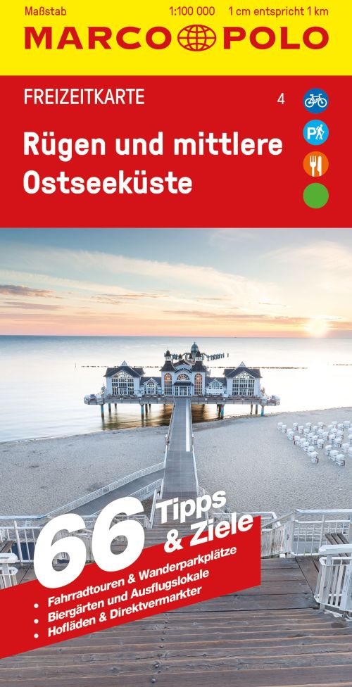 Rügen und mittlere Ostseeküste, Marco Polo Freizeitkarte