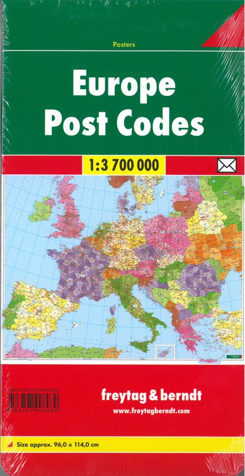 Europe Post Codes Poster