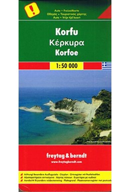 Korfu - Corfu, Freytag & Berndt Autokarte 1:50.000*