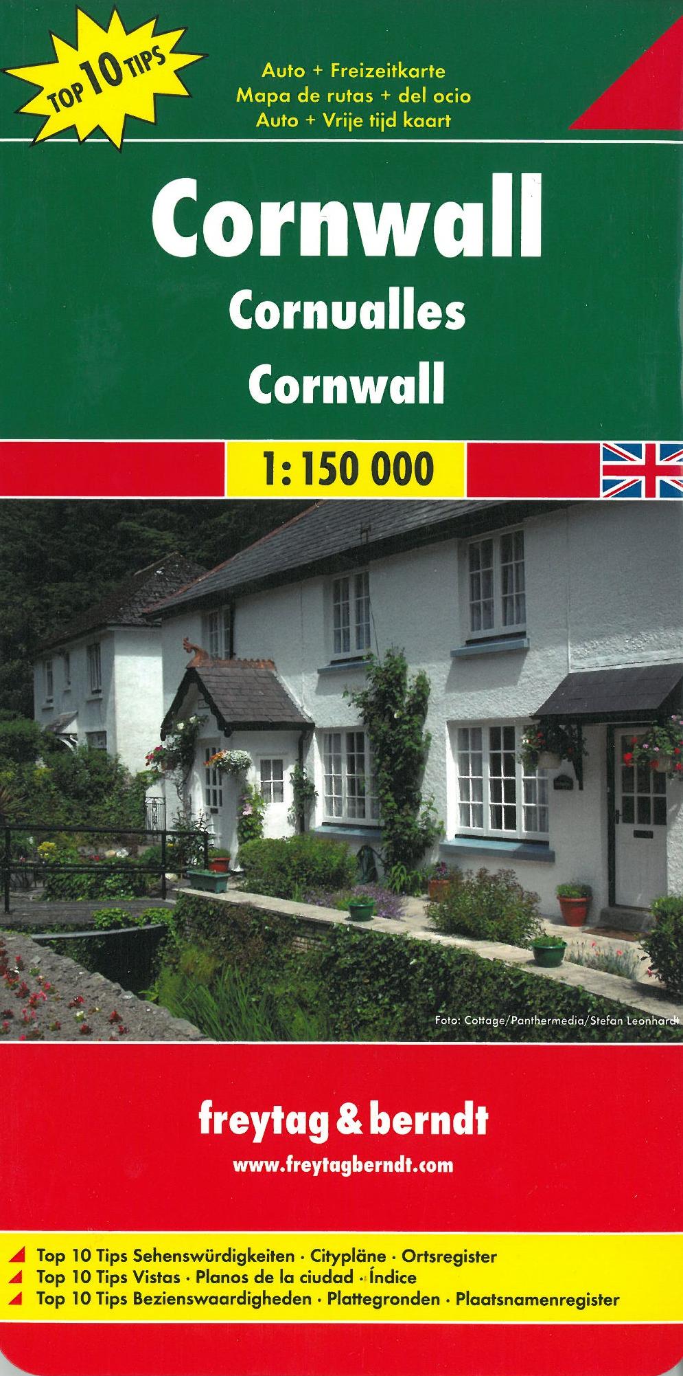 Cornwall, Freytag & Berndt Auto + Freizeitkarte 1:150.000