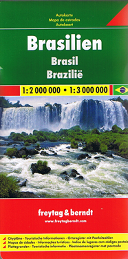 Brazil, Freytag & Berndt Road Map