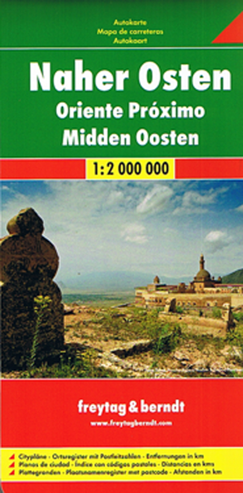 Middle East, Freytag & Berndt Road Map