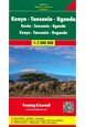 Kenya, Tanzania & Uganda, Freytag & Berndt Road Map