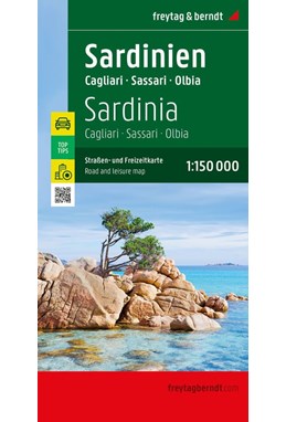 Sardinien: Cagliari - Sassari - Olbia, Freytag & Berndt Road Map