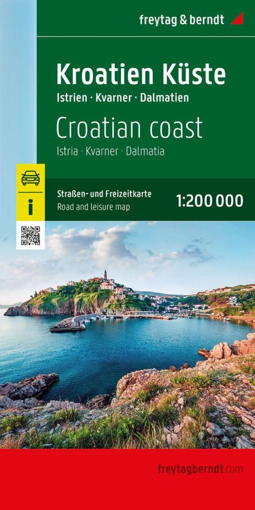 Kroatien Küste - Croatian Coast, Freytag & Berndt Autokarte 1:200 000