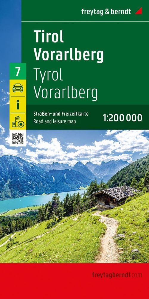 Tyrol - Vorarlberg, Freytag & Berndt Road Map