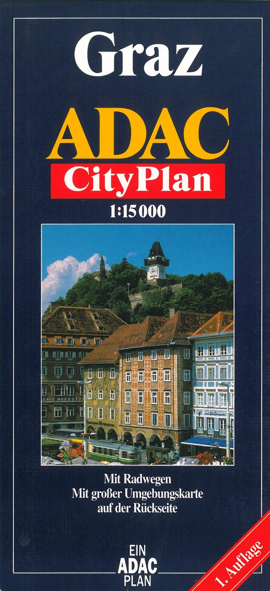 Graz, ADAC Stadtplan* 1:15 000