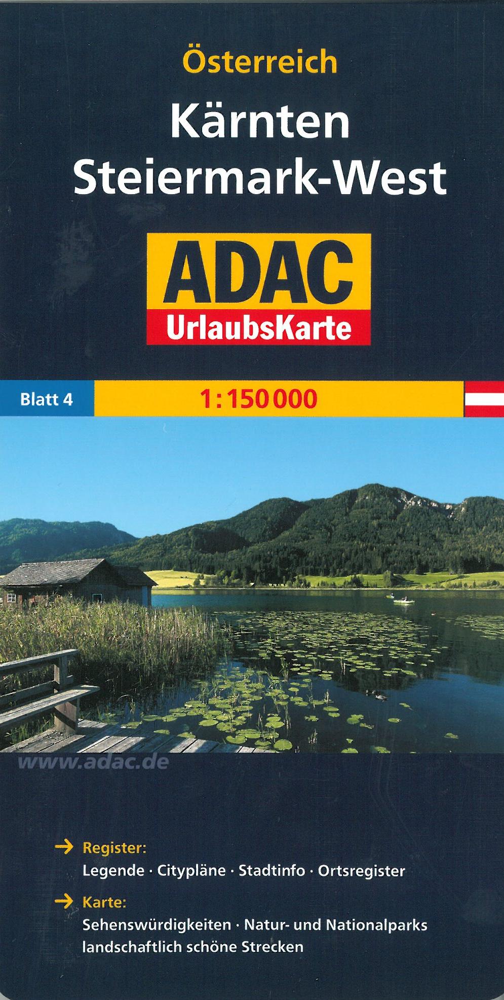 Österreich UrlaubsKarte bl. 4: Kärnten, Steiermark-West 1:150.000